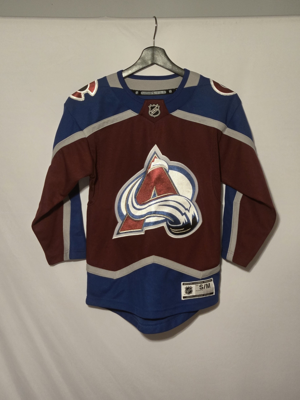 NHL Colorado Avalanche Nathan MacKinnon Youth Hockey Jersey - Burgundy & Blue